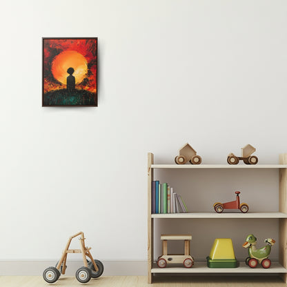 A Dawn of Promise - Framed Canvas Wall Art