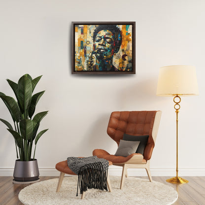 Soul of the Sax - Framed Canvas Wall Art