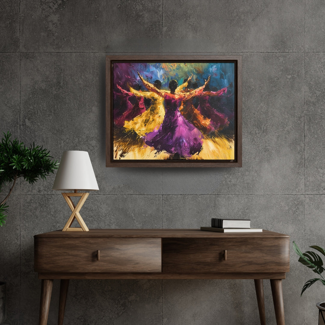 Hearts Wide and Lifted - Framed Canvas Wall Art