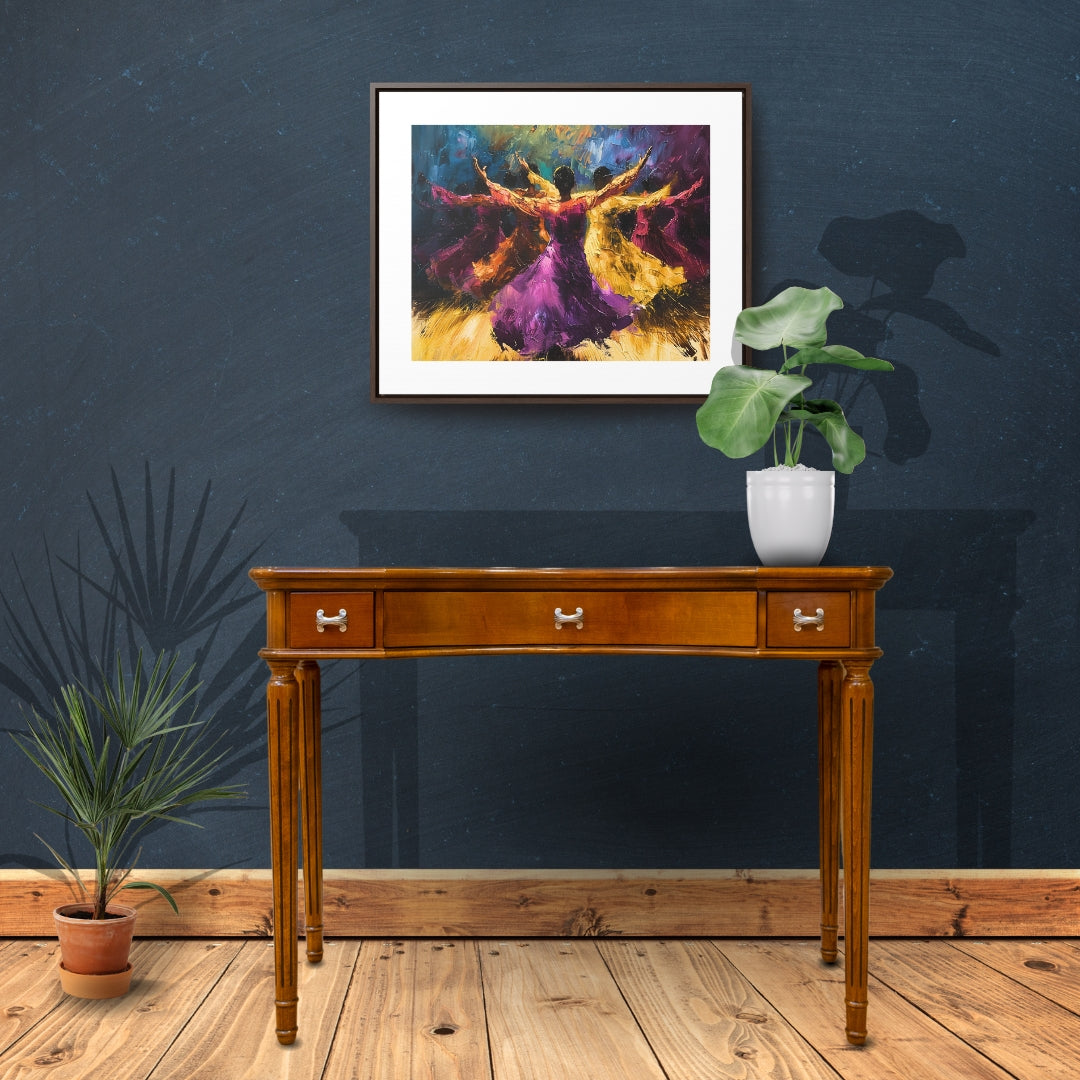 Hearts Wide and Lifted - Framed Canvas Wall Art