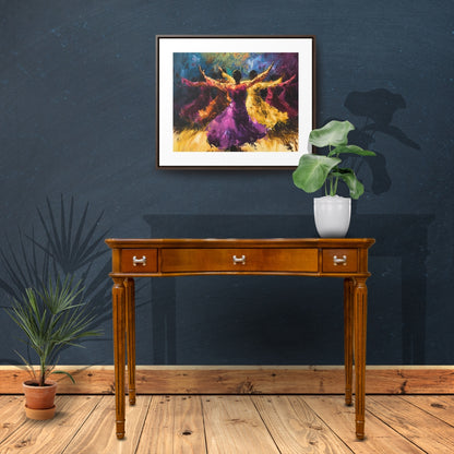 Hearts Wide and Lifted - Framed Canvas Wall Art