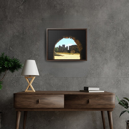 Through the Lion's Jaws - Framed Canvas Photography