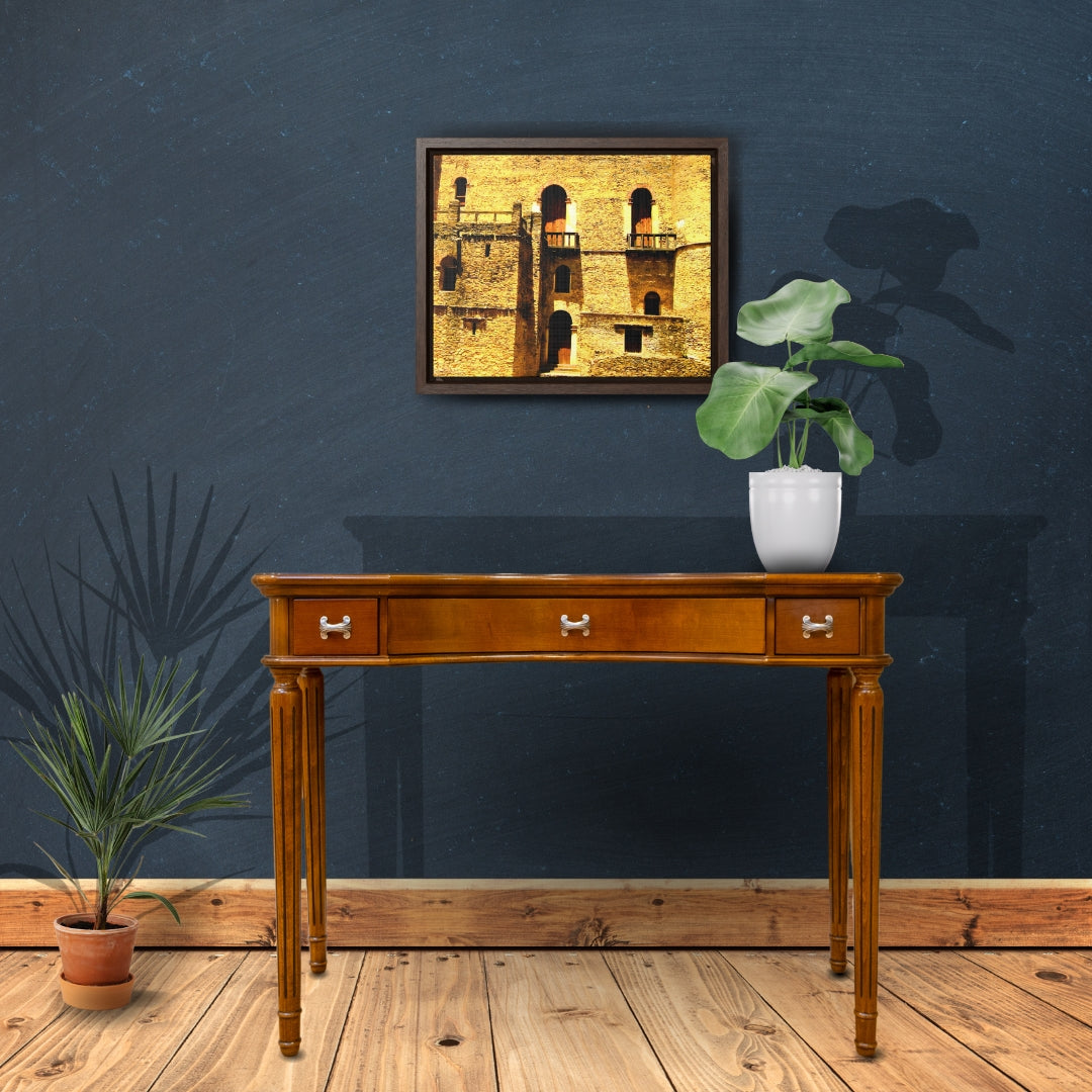 Whispers in Stone - Framed Canvas Photography