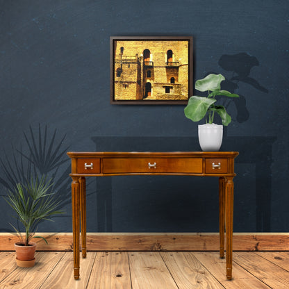 Whispers in Stone - Framed Canvas Photography