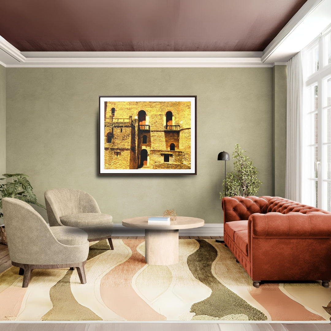 Whispers in Stone - Framed Canvas Photography