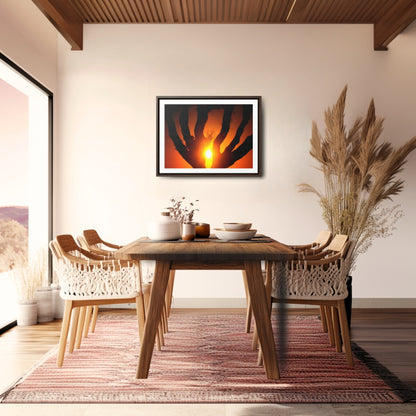 De-Light in the Heart of the Soul - Framed Canvas Photography