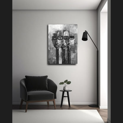 Beneath the Veil - Canvas b&w Wall Art