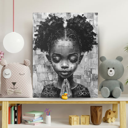 Whispers of Hope - Canvas b&w Wall Art