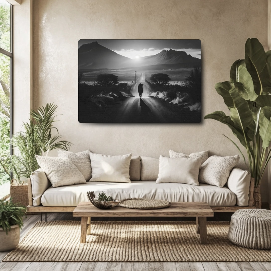 Not without purpose - Canvas b&w Wall Art