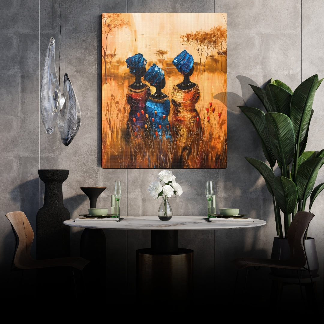 Sisters of the Savannah - Canvas Wall Art