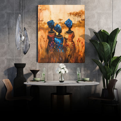 Sisters of the Savannah - Canvas Wall Art
