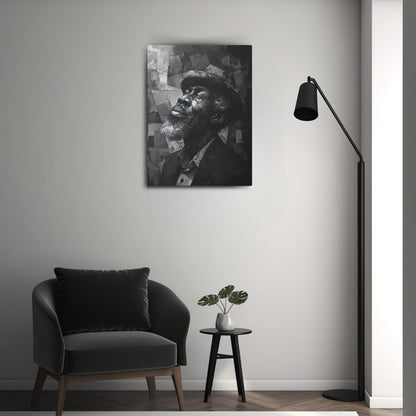 Gratitude's Whisper ተመስገን አምላኬ - Canvas b&w Wall Art