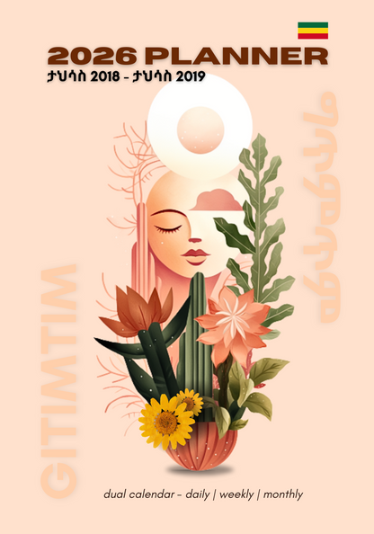 2026 Planner / Organizer - daily | weekly | monthly - Dual Calendar + 5 Themed Insert Bundles + Canva Templates