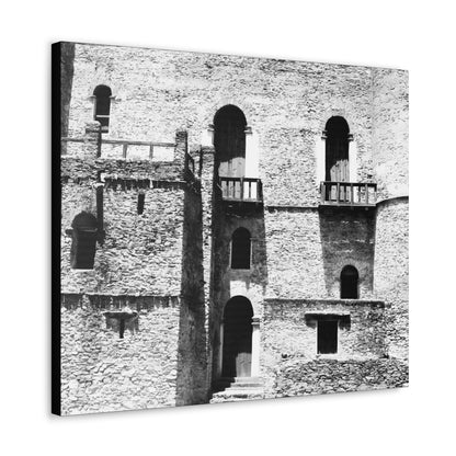 Whispers in Stone - Canvas Photography b&w