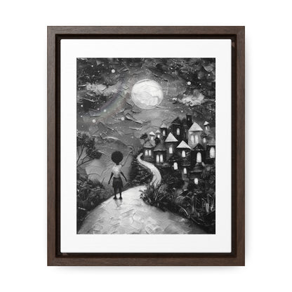 Path to Abundance II - Framed Canvas b&w Wall Art