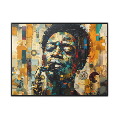 Soul of the Sax - Framed Canvas Wall Art