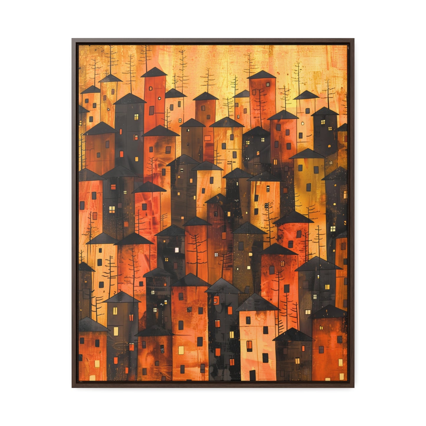 City of Inner Heights - Framed Canvas Wall Art