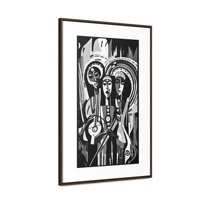 The Masinko Maestro - Framed Canvas b&w Wall Art