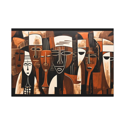 Ancestral Legacy on Ethnic Guise - Canvas Wall Art