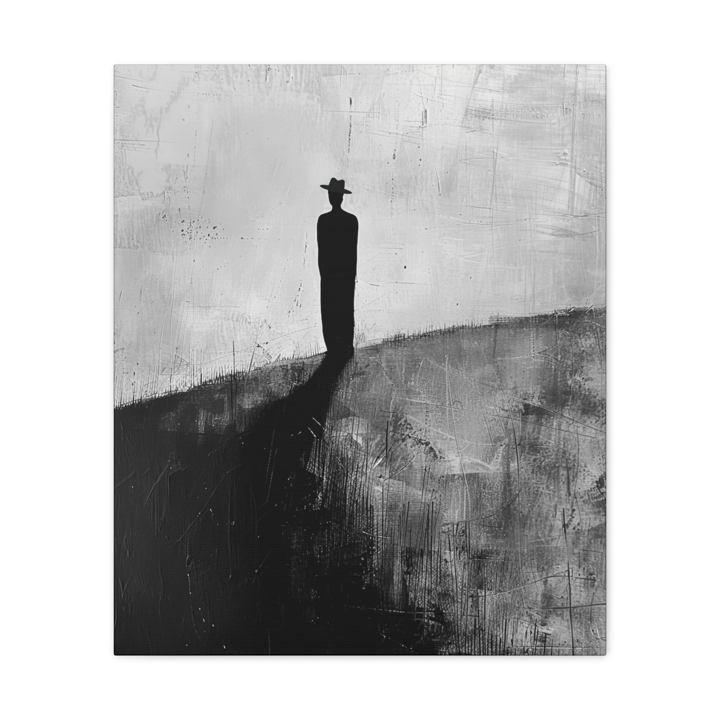 Alone, not Lonely - Canvas b&w Wall Art