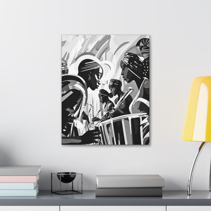 Street Pulse - Canvas b&w Wall Art