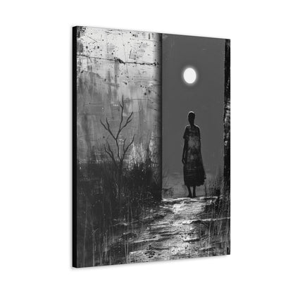 Turned the Corner - Canvas b&w Wall Art
