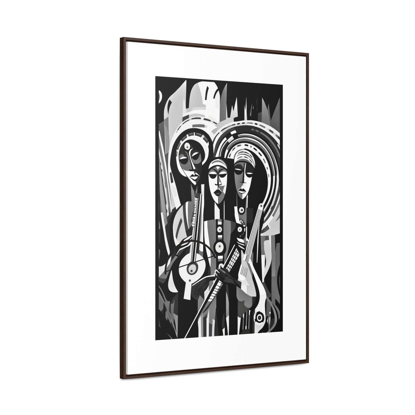 The Masinko Maestro - Framed Canvas b&w Wall Art