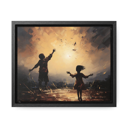 Playing with Light - Framed Canvas Wall Art