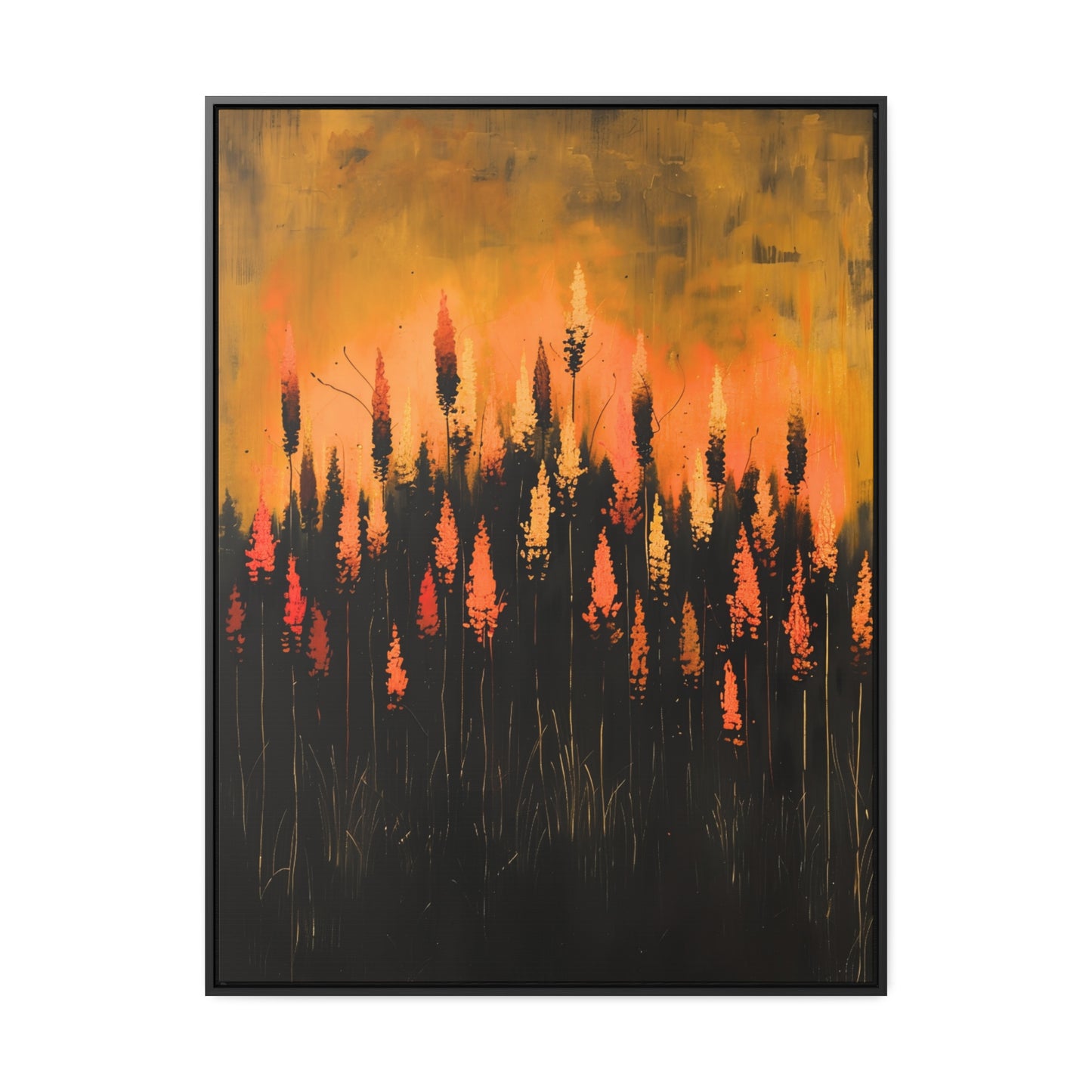 The Calm Before the Bloom - Framed Canvas Wall Art
