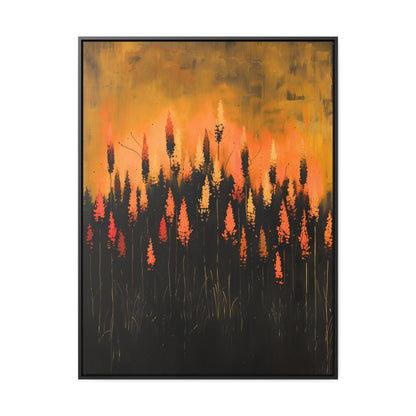 The Calm Before the Bloom - Framed Canvas Wall Art