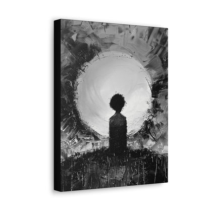 A Dawn of Promise - Canvas b&w Wall Art