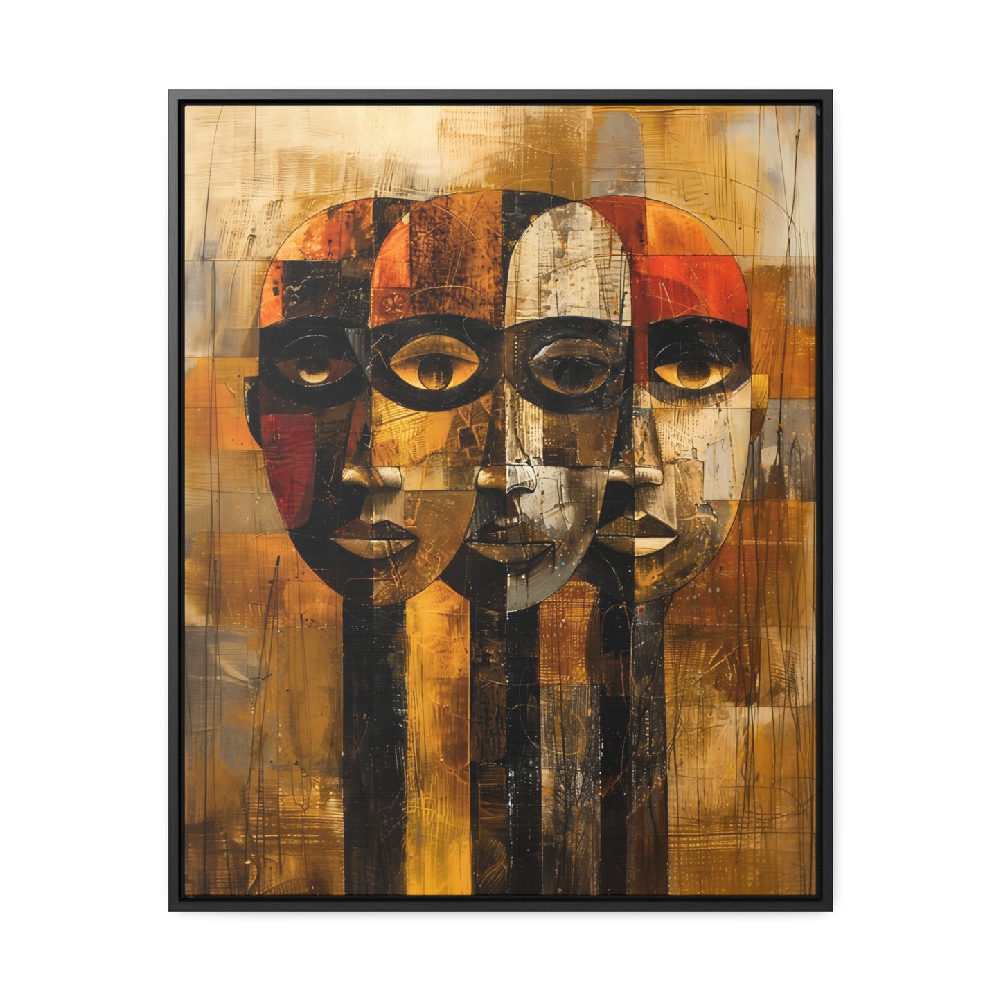 Beneath the Veil - Framed Canvas Wall Art