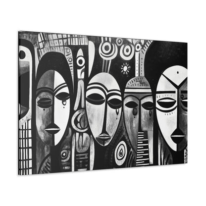 Journeys Anew - Canvas b&w Wall Art