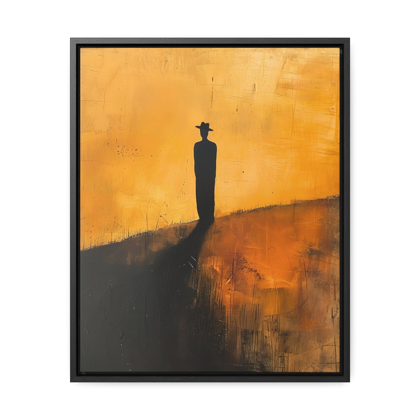 Alone, not Lonely - Framed Canvas Wall Art