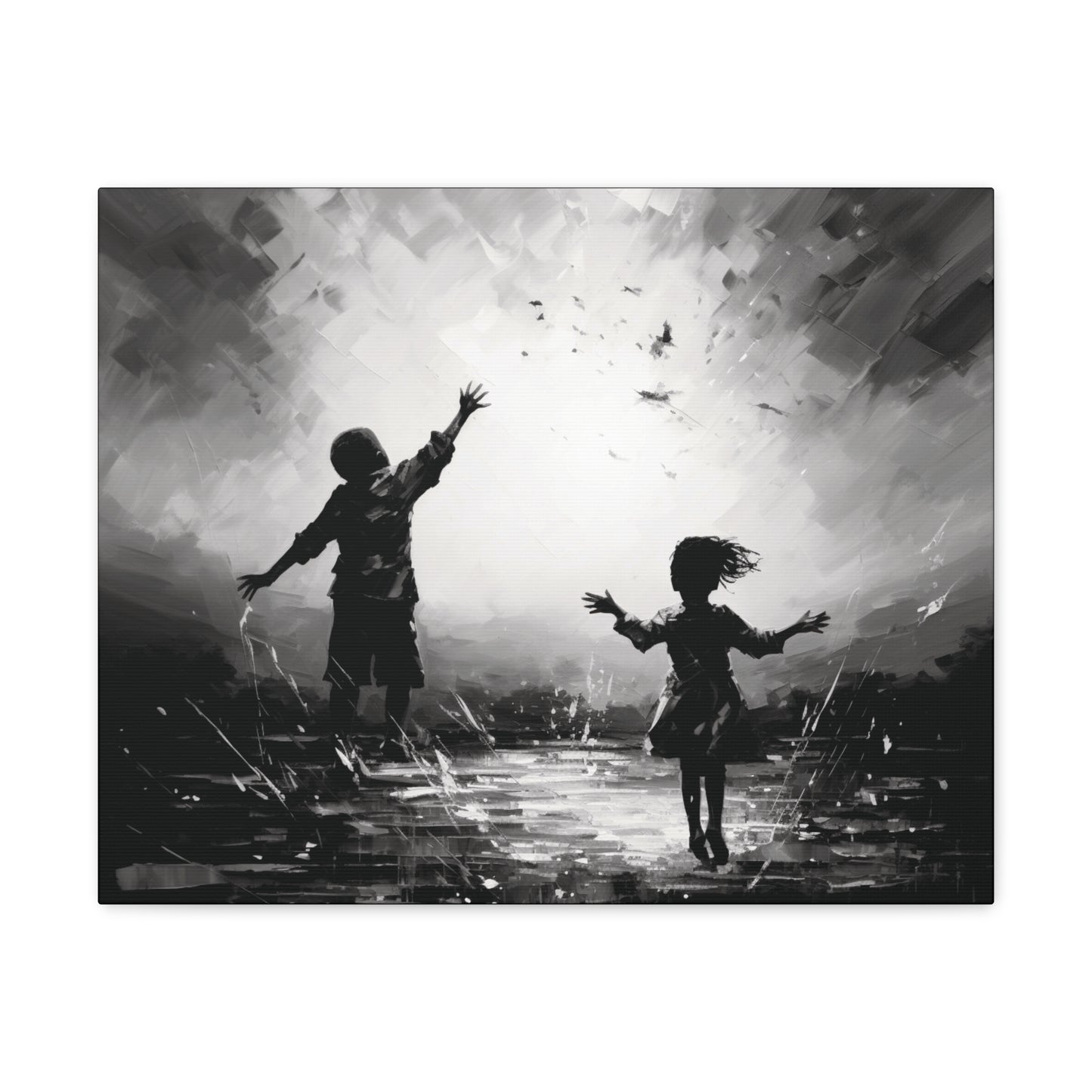 Playing with Light - Canvas b&w Wall Art