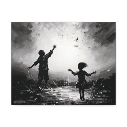 Playing with Light - Canvas b&w Wall Art