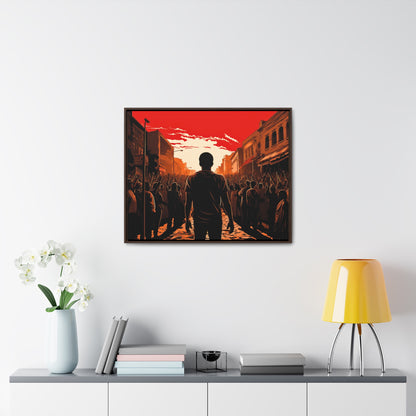 ሳይደፈርስ አይጠራም - Framed Canvas Wall Art