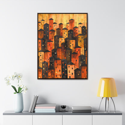 City of Inner Heights - Framed Canvas Wall Art