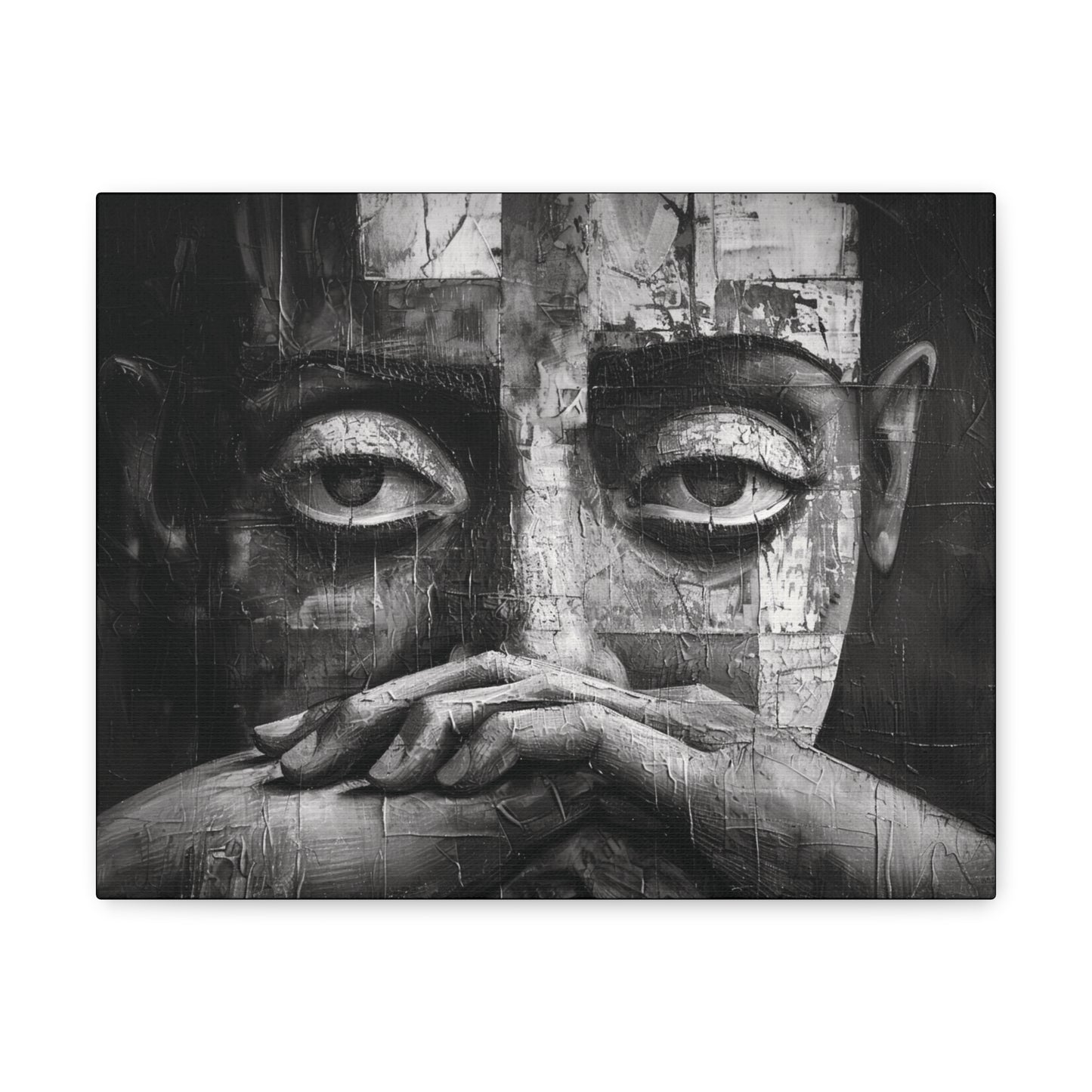 Silent Contemplation - Canvas b&w Wall Art