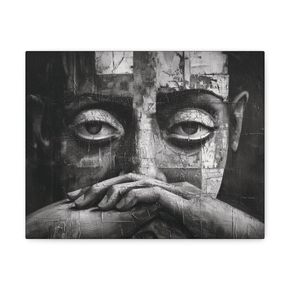 Silent Contemplation - Canvas b&w Wall Art