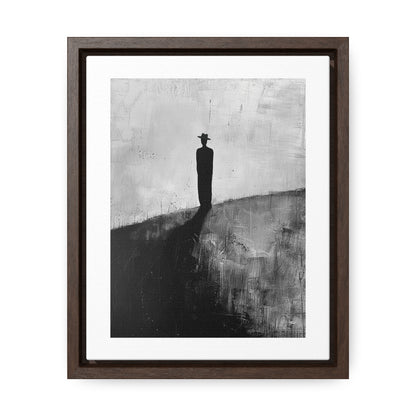 Alone, not Lonely - Framed Canvas Wall b&w Art