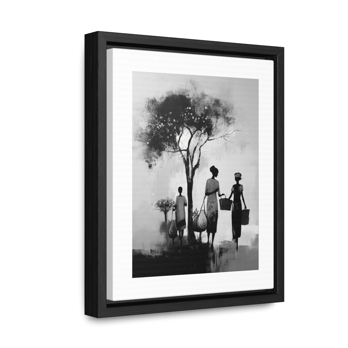 Baskets of Bond and Grace - Framed Canvas b&w Wall Art