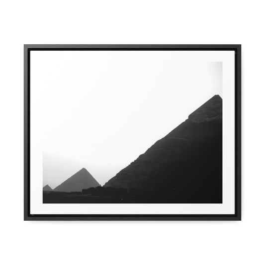 Timeless Echoes - Framed Canvas Photography b&w