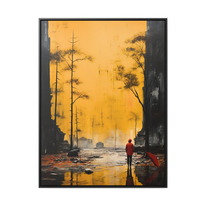 Unveiling the Sky - Framed Canvas Wall Art