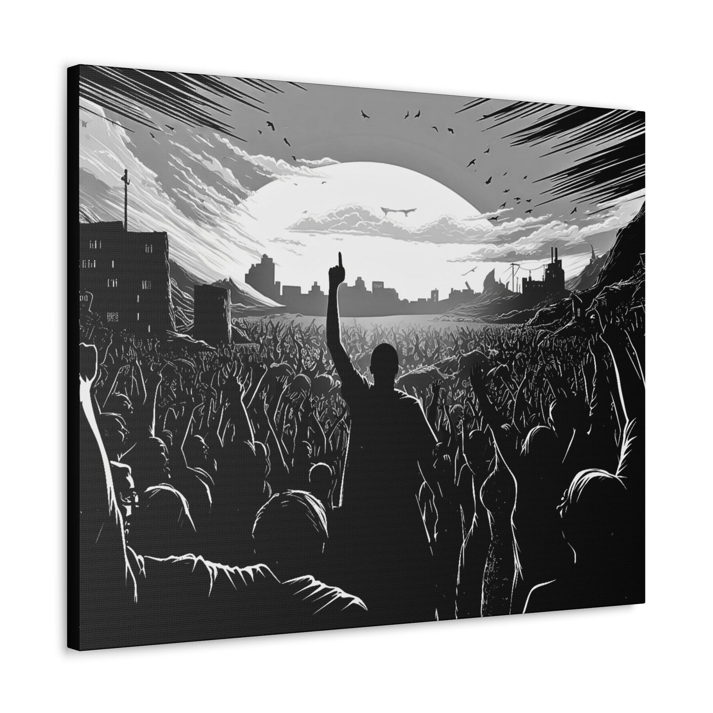 One! - Canvas b&w Wall Art
