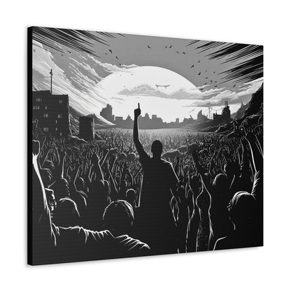 One! - Canvas b&w Wall Art