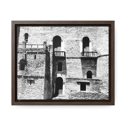 Whispers in Stone - Framed Canvas Photography b&w