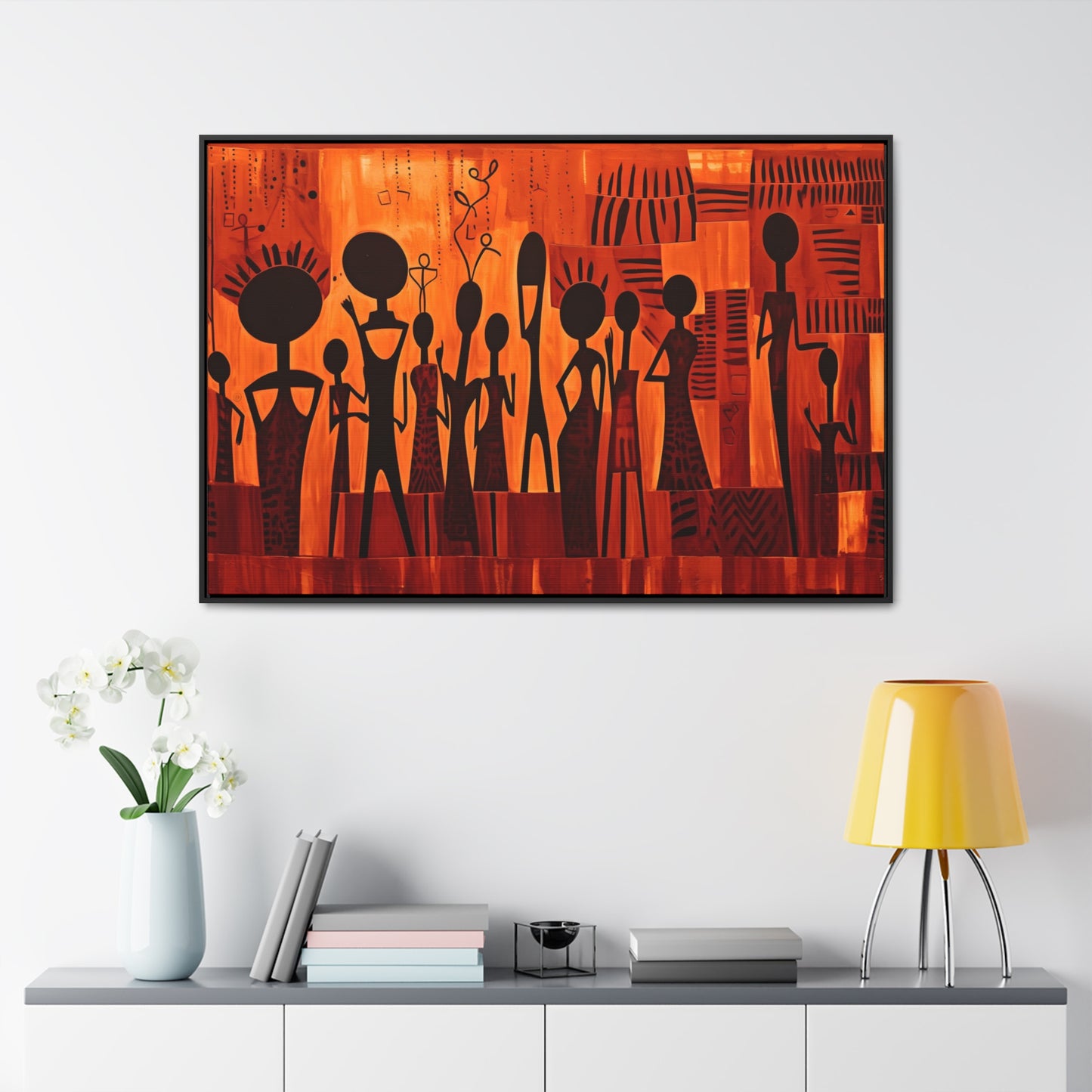 Harmony Unveiled - Framed Canvas Wall Art