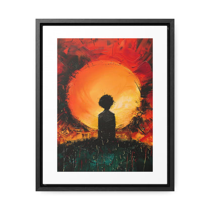 A Dawn of Promise - Framed Canvas Wall Art