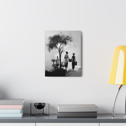 Baskets of Bond and Grace - Canvas b&w Wall Art